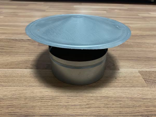 Chapéu chinês galvanizado