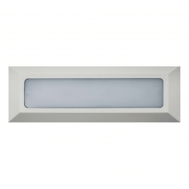 APLIQUE LED MURO SALIENTE RETÂNGULAR FOSCO | BRANCO |5W (COM Transformador )