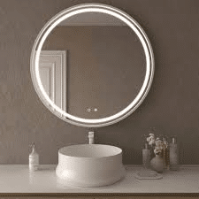 ESPELHO COM LED 10W DIMAVEL (redondo) SALIENTE ou ENCASTRAR (cabo com ficha 1m)