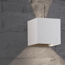 APLIQUE LED CUBO BRANCO - ÂNGULO AJUSTÁVEL (3W+3W) 3CCT